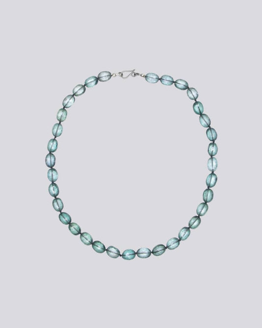 Knotted Misty Green Quartz Necklace