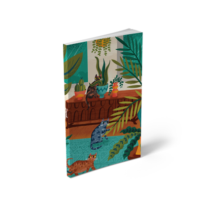 Cats Up To No Good Layflat Notebook