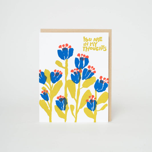 In My Thoughts Sympathy Letterpress Card