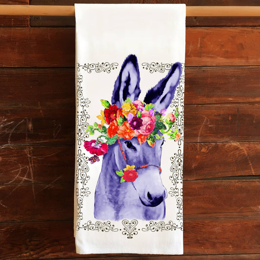 Donkey Flour Sack Tea Towel
