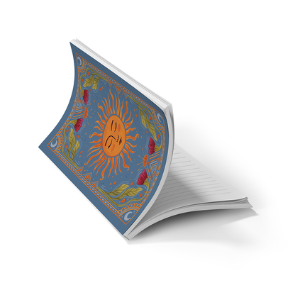 Sun Tarot  Soft Touch Layflat Notebook