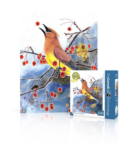 Cedar Waxwing 100 Piece Mini Puzzle