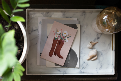 Boots & Flowers Layflat Notebook