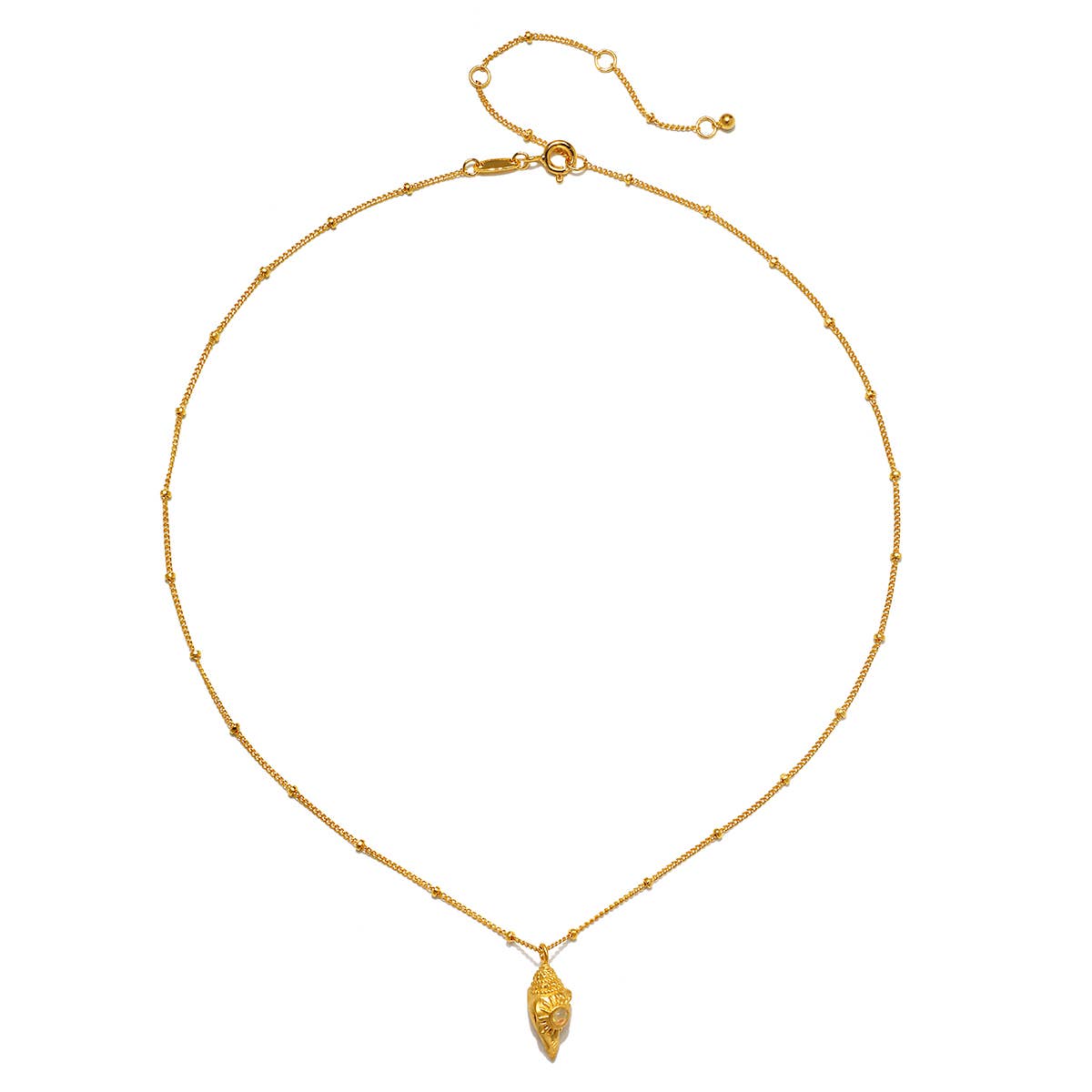 Gold Conch Shell Necklace