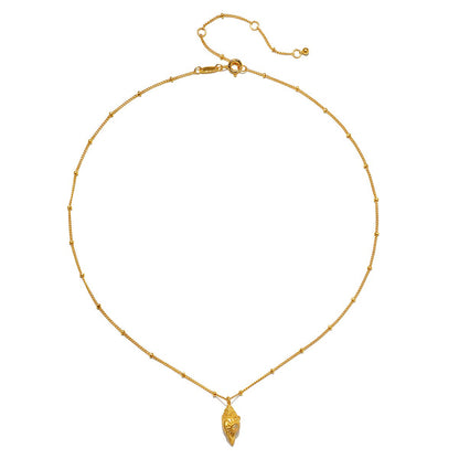 Gold Conch Shell Necklace