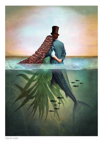Ten of Cups Greeting Card