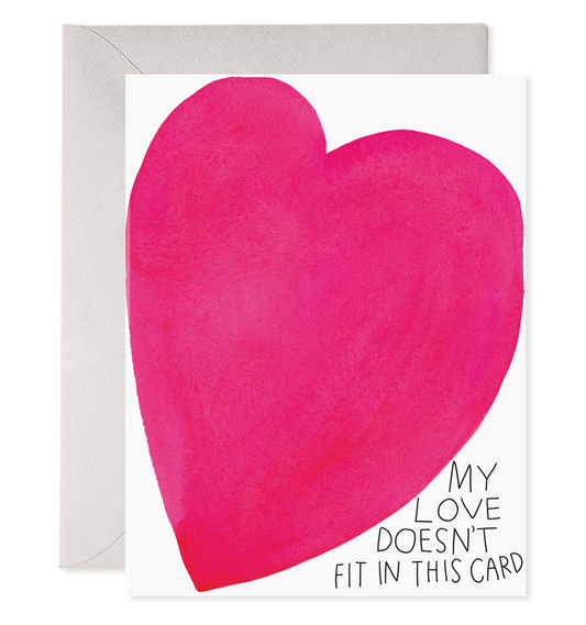 Squeezed Heart Greeting Card