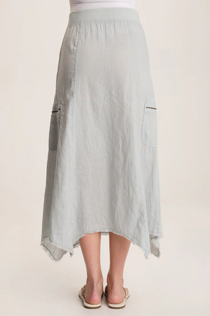 Doak Midi Skirt in Grey | XCVI