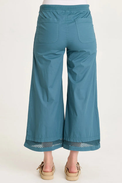 Roel Poplin Pant in Dark Turquoise | XCVI