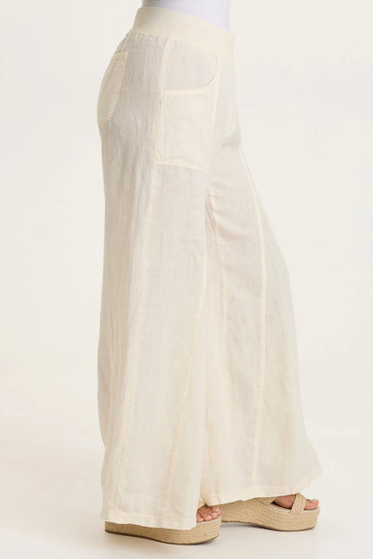 Elaine Wide Leg in Almond | XCVI