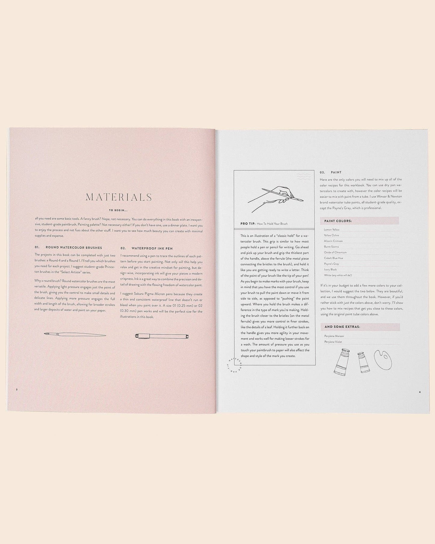 Botanical Watercolor Workbook