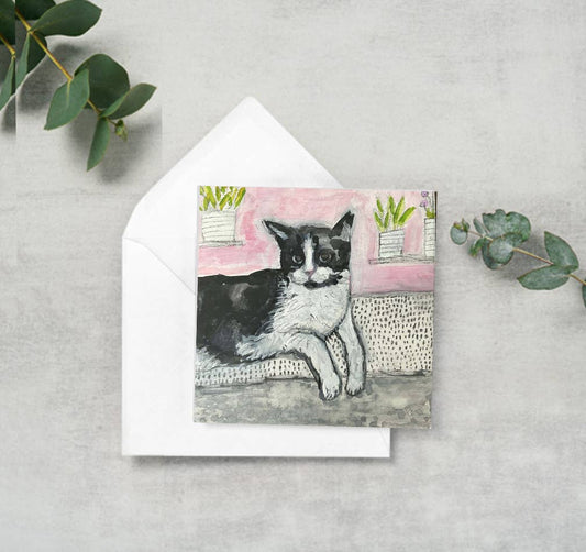 Pink Cat Enclosure Card