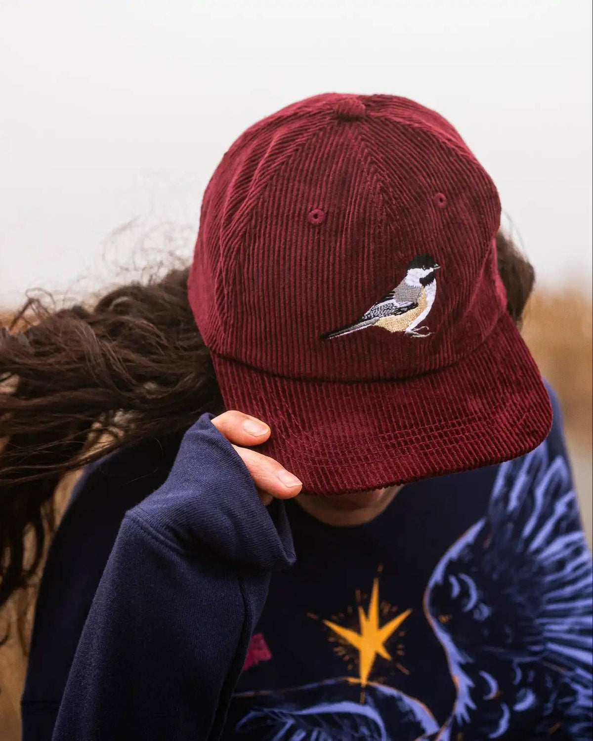 Chickadee Corduroy Hat in Merlot
