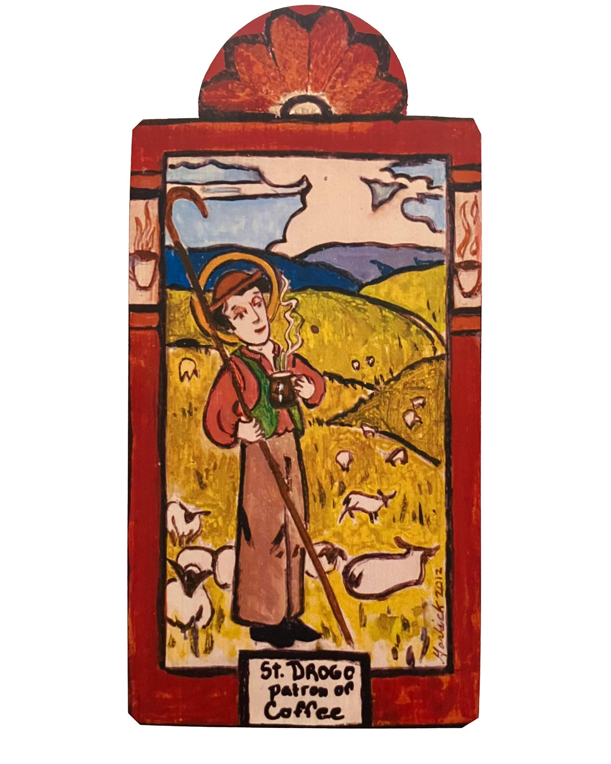 St. Drogo Pocket Plaque