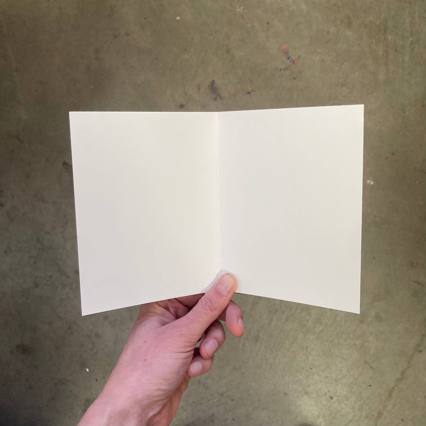 Floral V Blank Card