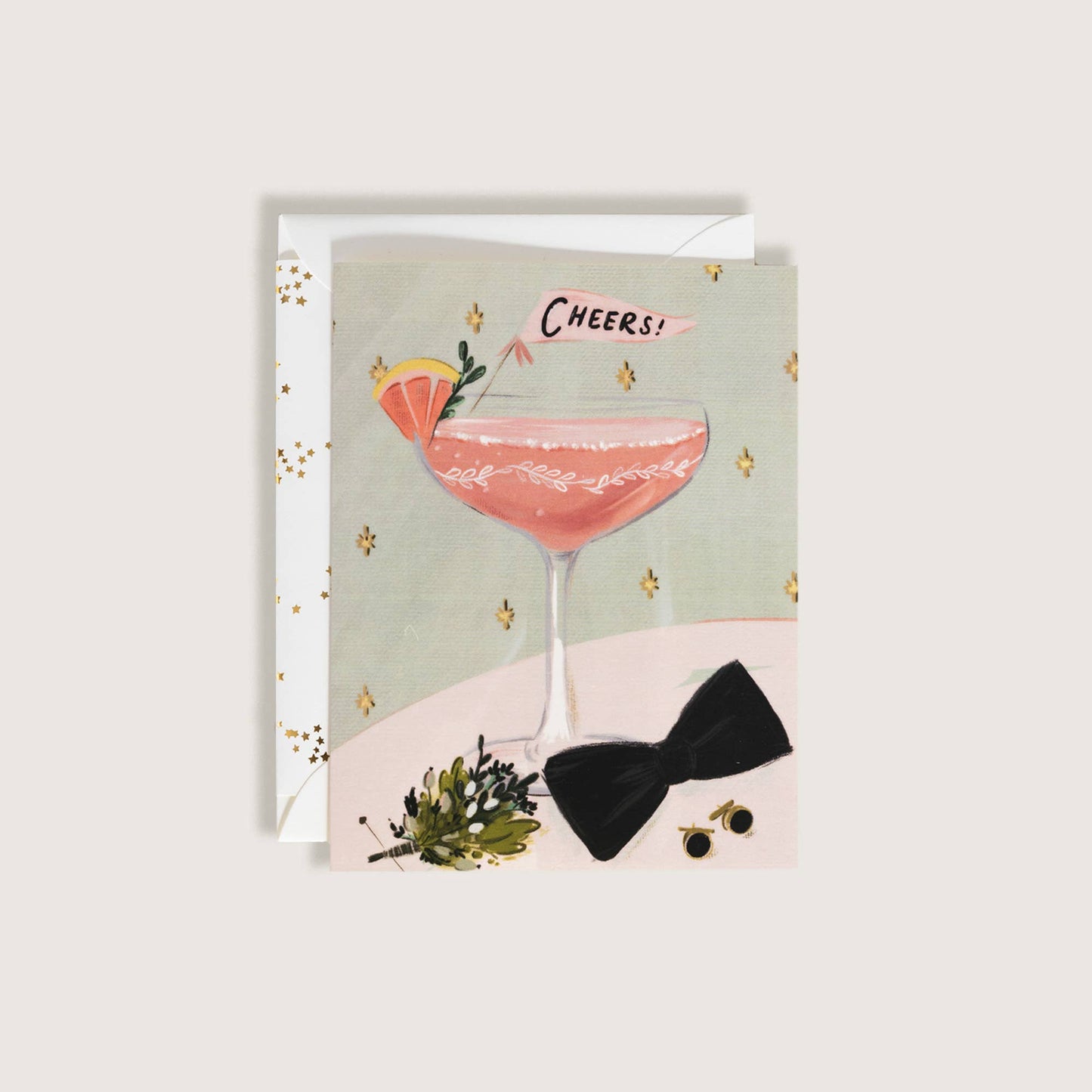 Cheers Wedding Cocktail  Card