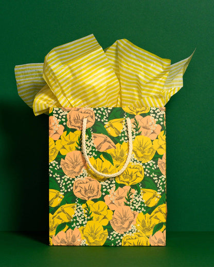 Yellow Stripe Tissue Paper Pack