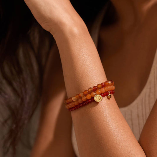 Manifest Protection Gemstone Bracelet Trio | Satya