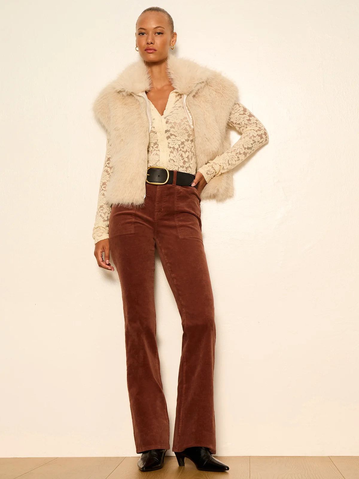 Play Date Corduroy Bootcut in Cocoa | Sanctuary
