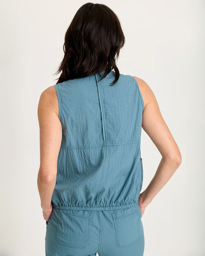 Tallis Vest in Dark Turquoise | XCVI