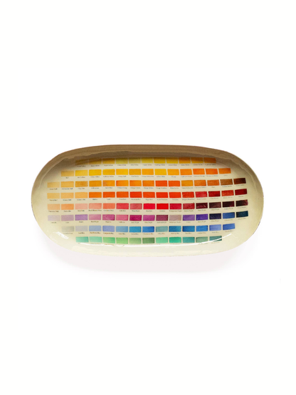 Oval Enamel Tray - Nomenclature of Colors