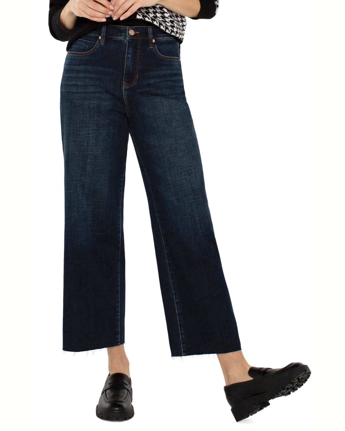 Stride High Rise Wide Leg Crop in Eastmoor | Liverpool