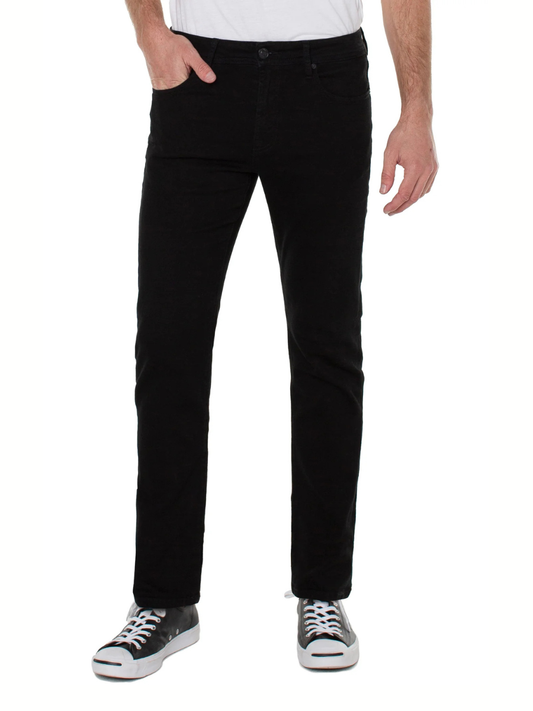 Relaxed Straight Jean in Jet Black | Liverpool