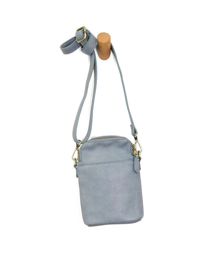 Jolene Crossbody Phone Bag in Dusty Blue