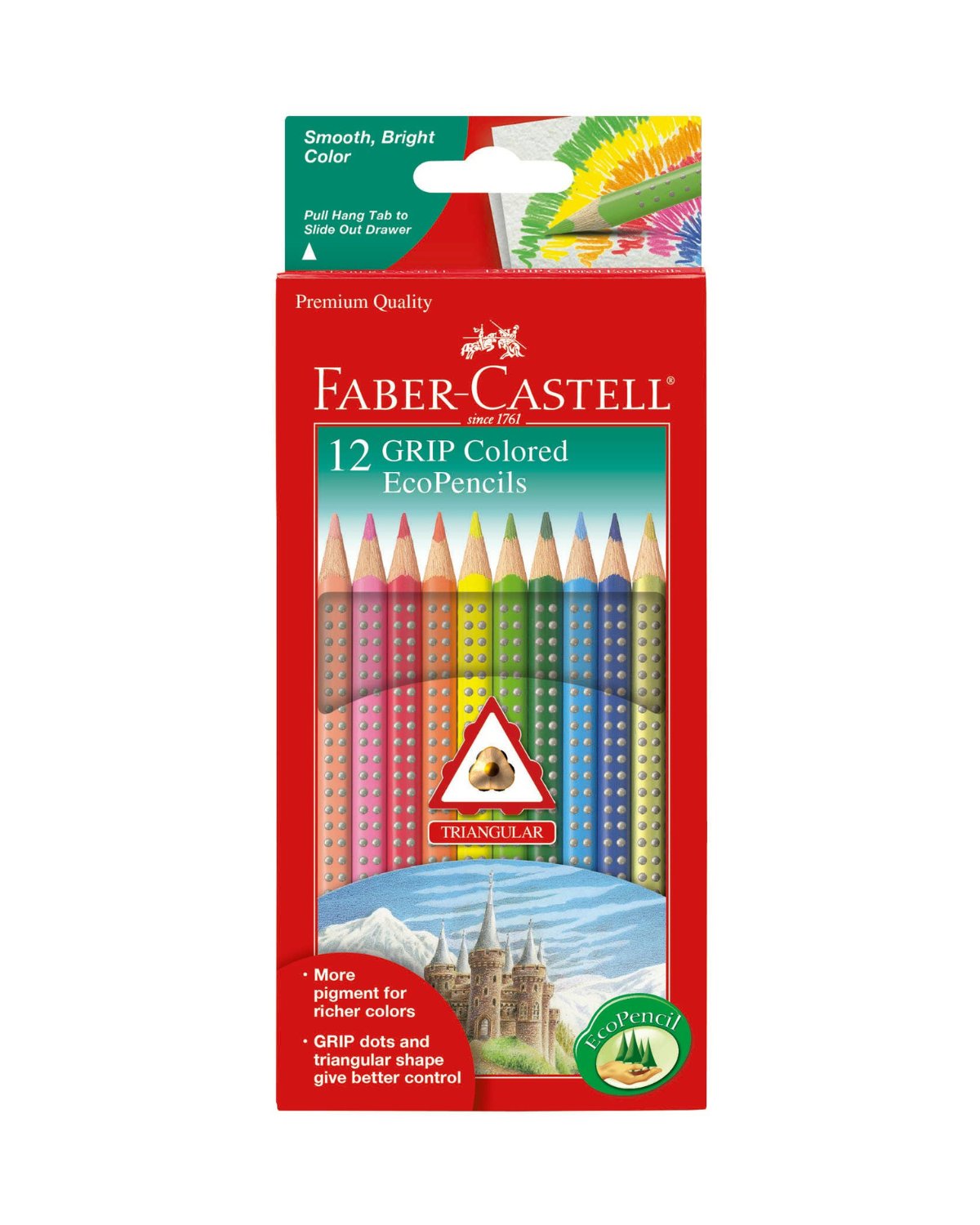 10 Count Colored Pencils with Grip