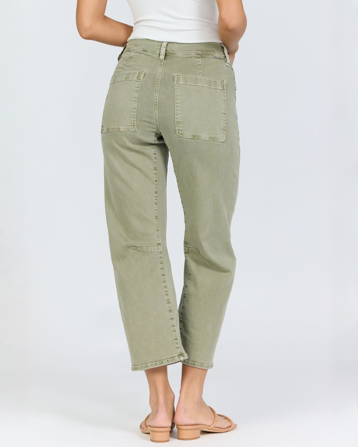 Lasso Barrel Jean in Vetiver | Dear John
