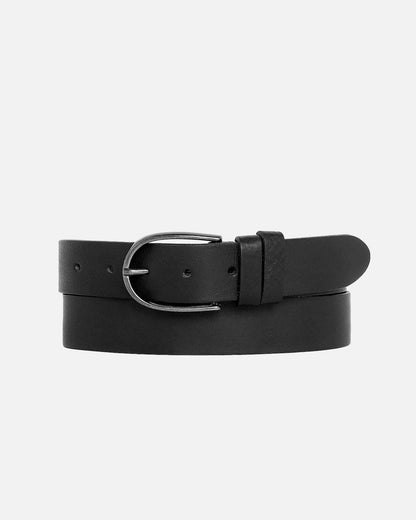 Dieke Leather Belt in Black