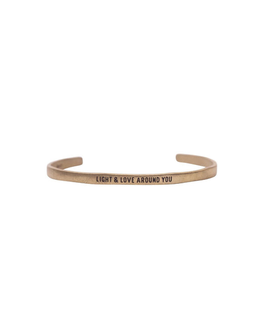 Light & Love Brass Cuff