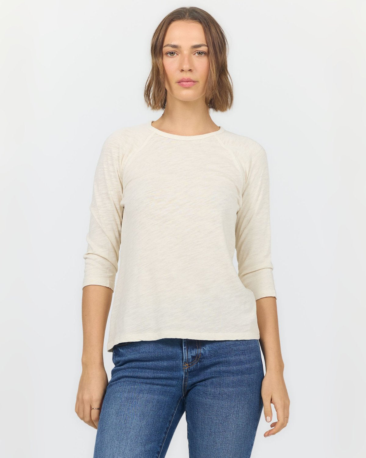 Sonoma 3/4 Sleeve Tee in Whitecap | Dear John