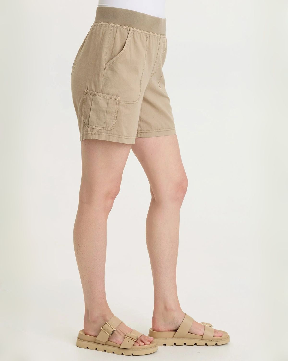 Alina Short in Warm Khaki | Wearables