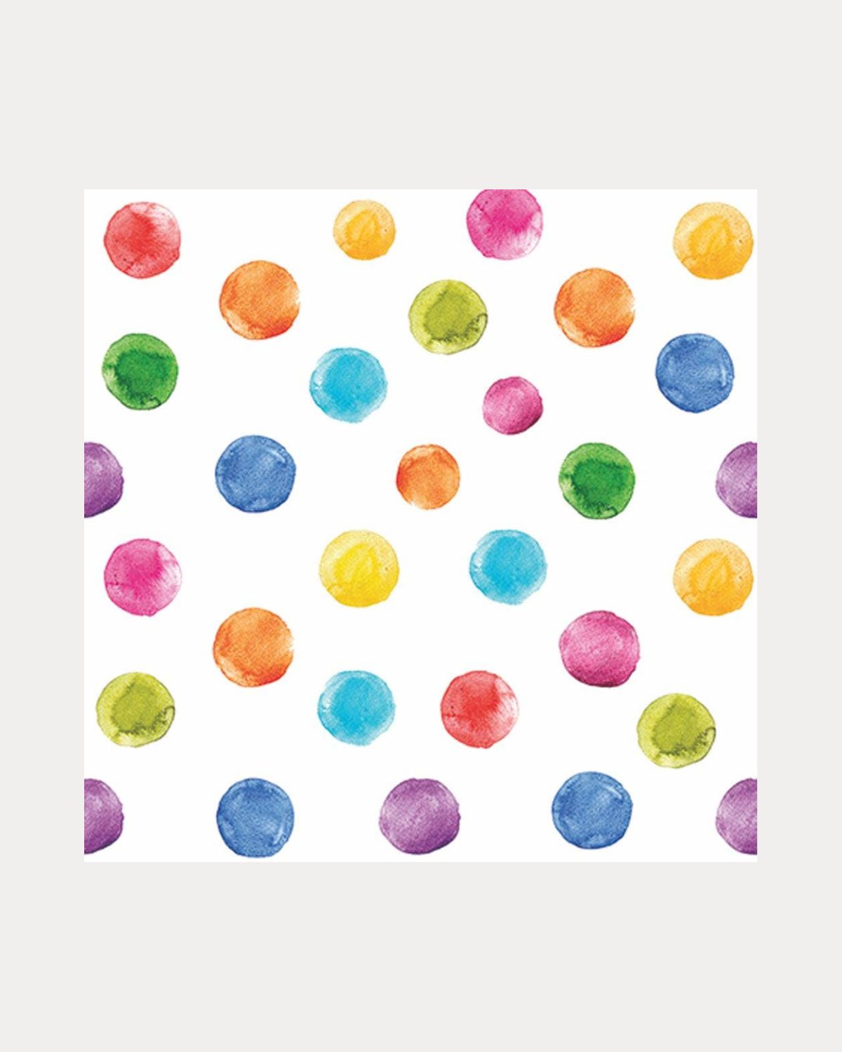 Multicolor Polka Dot Beverage Napkins