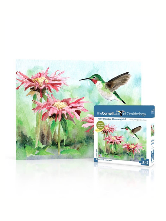 Ruby-throated Hummingbird 100 Piece Mini Puzzle