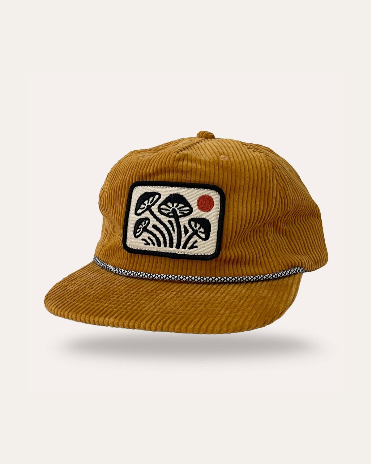Corduroy Mushroom Hat in Mustard