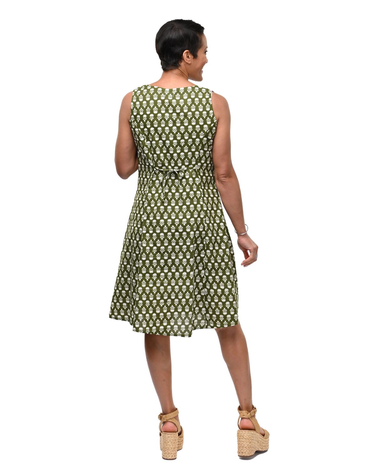 Myla Dress in Delft Moss | Tulip