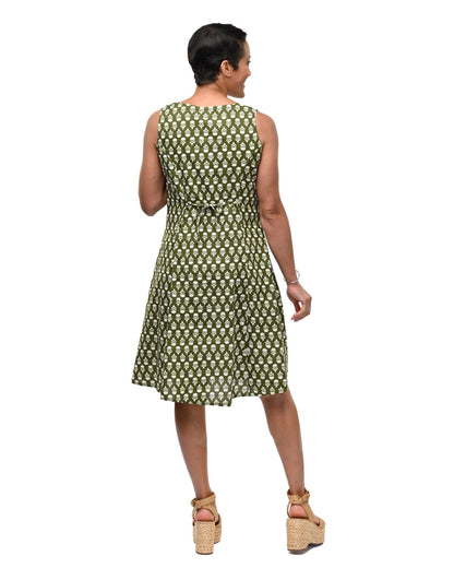 Myla Dress in Delft Moss | Tulip