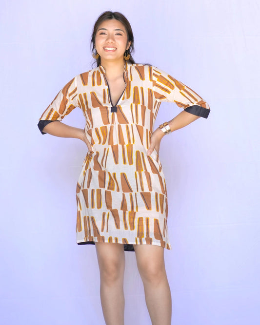 Amelia Dress in Gold