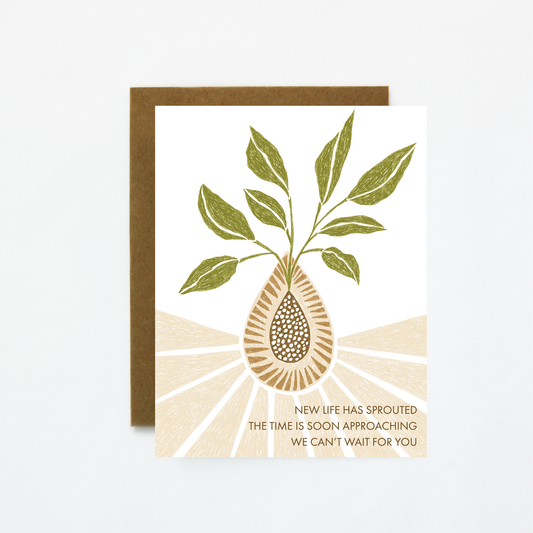 New Life Sprouted Baby Card
