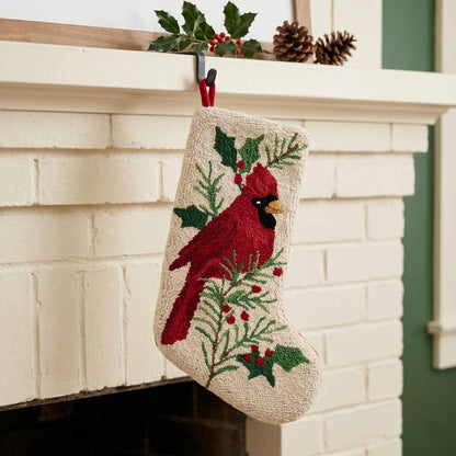 Cardinal Hook Stocking