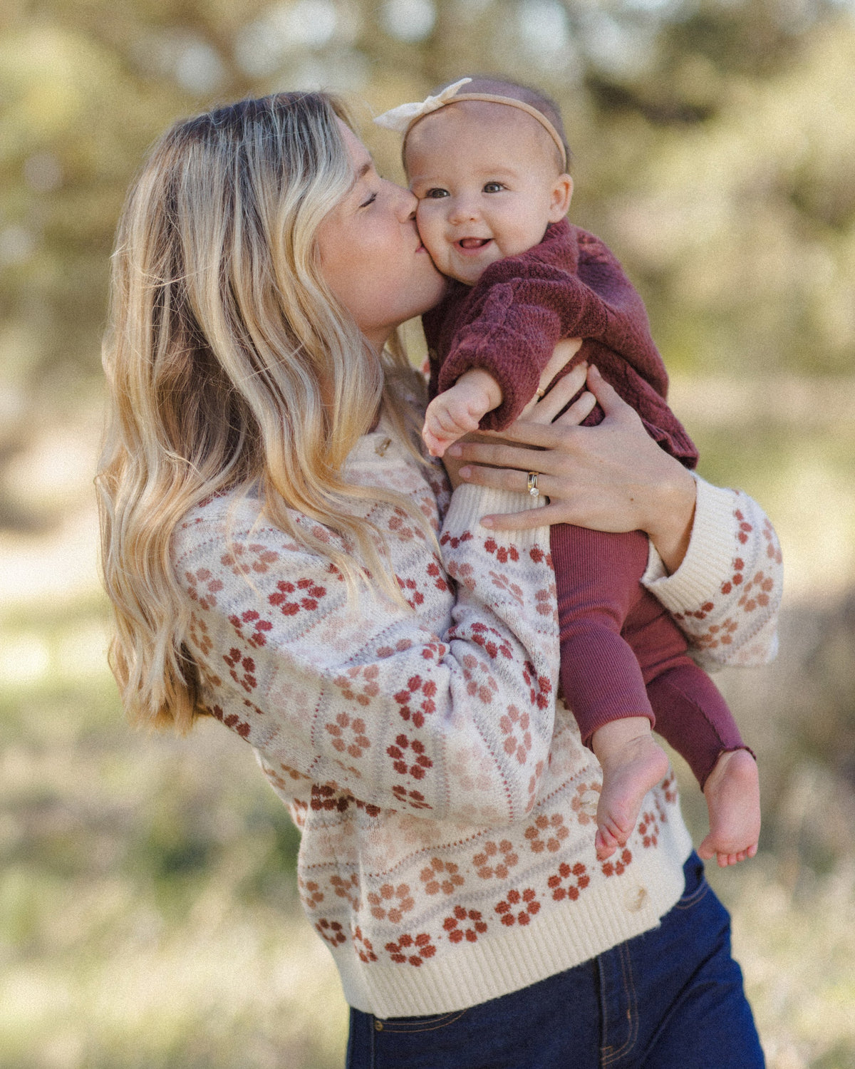 Black Cherry Knit Cardigan