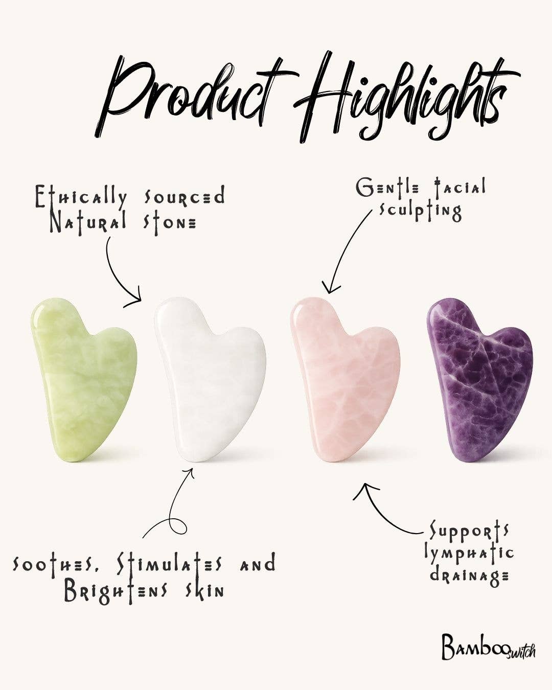 Amethyst Gua Sha Stone