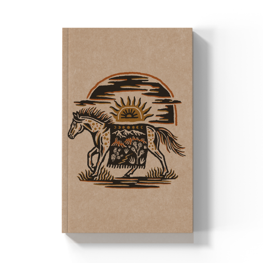 Western Horse Layflat Notebook