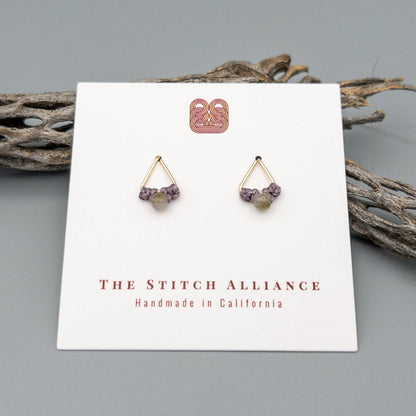 Labradorite Stud Earrings