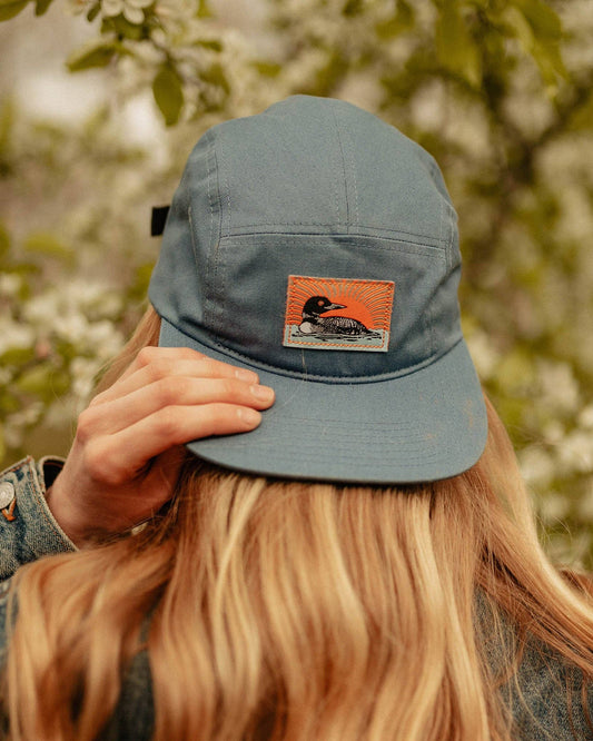 Common Loon Camp Hat in Lake