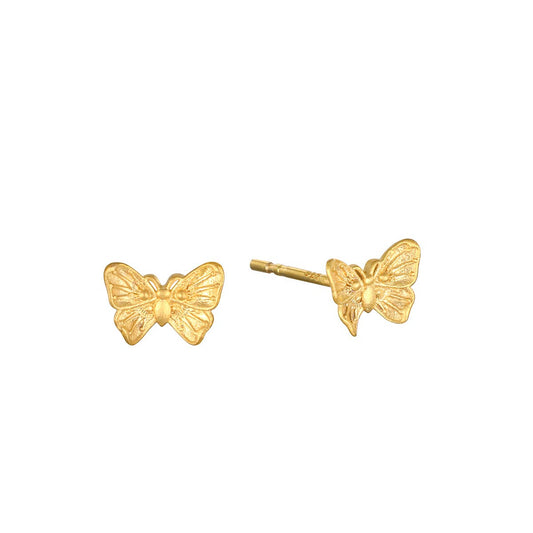 Gold Butterfly Stud Earrings | Satya