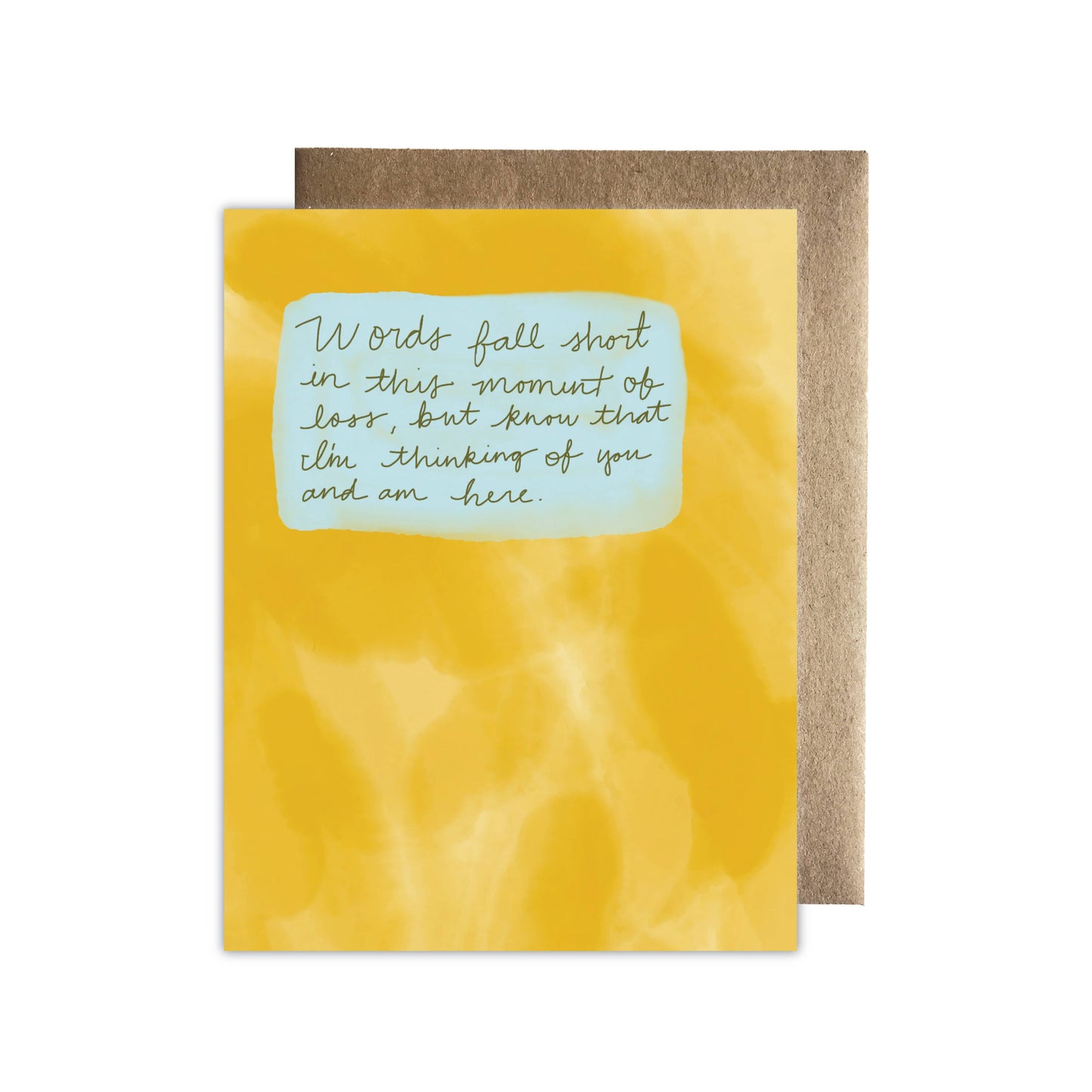 No Words Sympathy Card