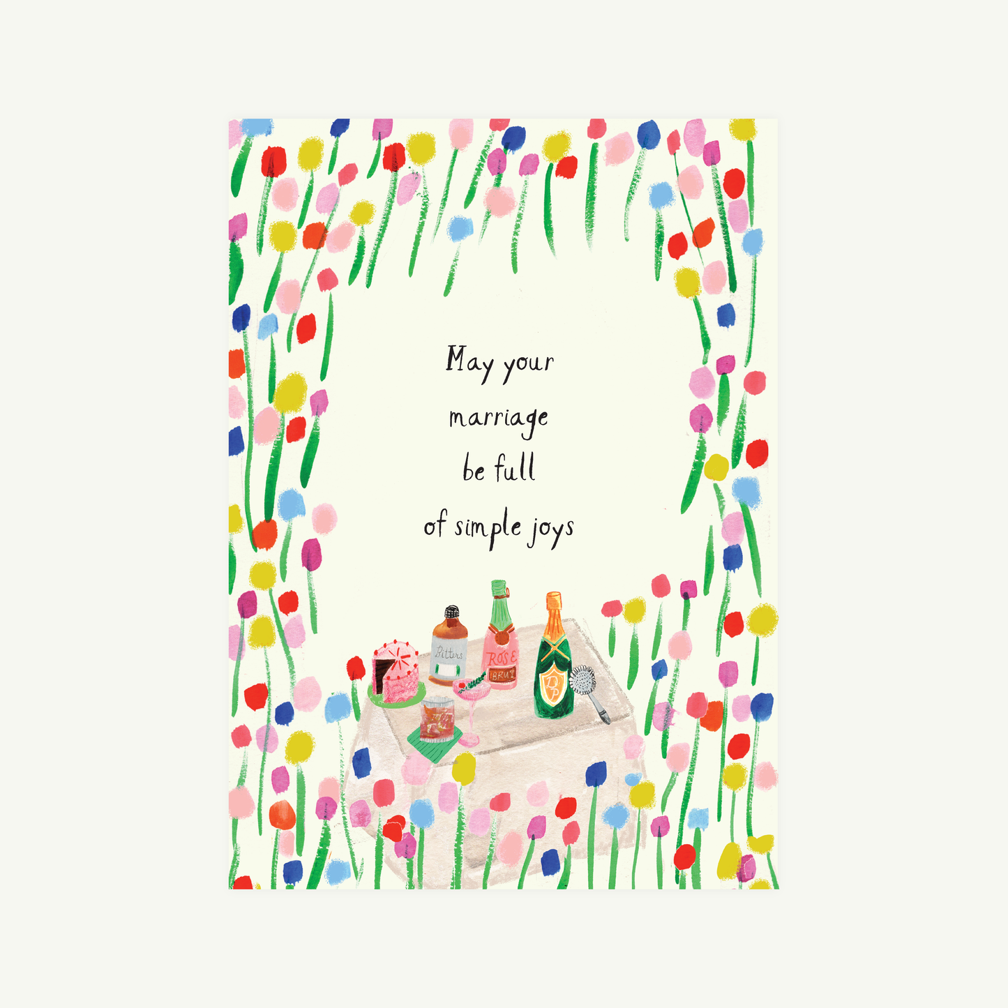 Simple Joys Wedding Card